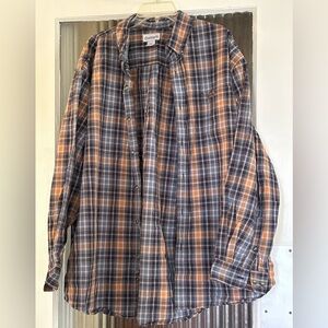 Carhartt plaid shirt 2XL long sleeve all cotton